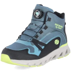 Boots - schwarz/türkis