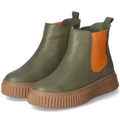 Chelsea Boots - oliv/orange