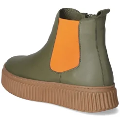 Chelsea Boots - oliv/orange
