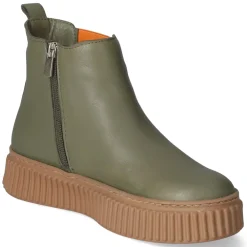 Chelsea Boots - oliv/orange