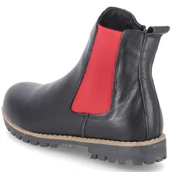 Chelsea Boots - schwarz/rot
