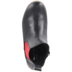 Chelsea Boots - schwarz/rot