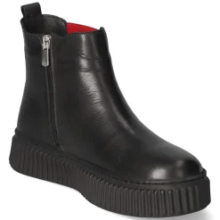 Chelsea Boots - schwarz/rot/schwarz