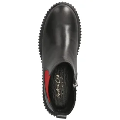 Chelsea Boots - schwarz/rot/schwarz