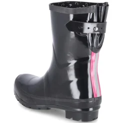 Gummistiefel GLOSSY - black-pink