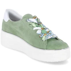 Halbschuhe - grün kombi