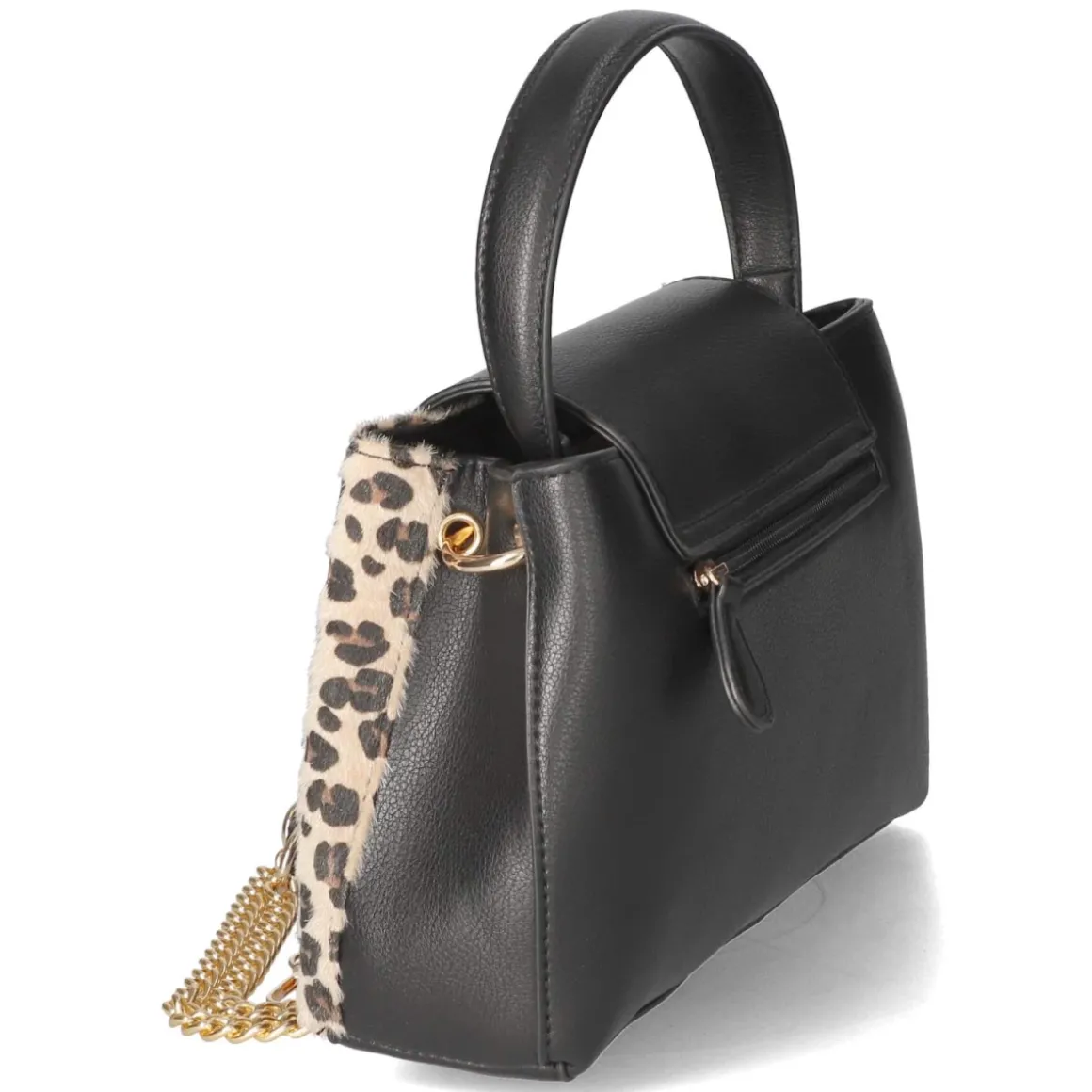 Handtasche - beige/schwarz