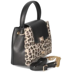 Handtasche - beige/schwarz