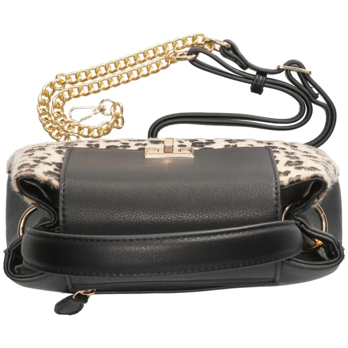 Handtasche - beige/schwarz