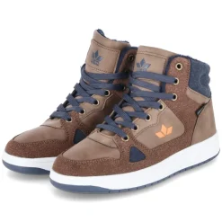 High Sneaker COLDEN - braun/marine/orange