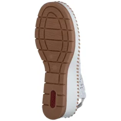 Keilsandaletten - offwhite/offwhite/tan