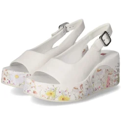 Keilsandaletten - weiss/multi