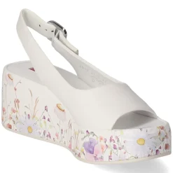 Keilsandaletten - weiss/multi