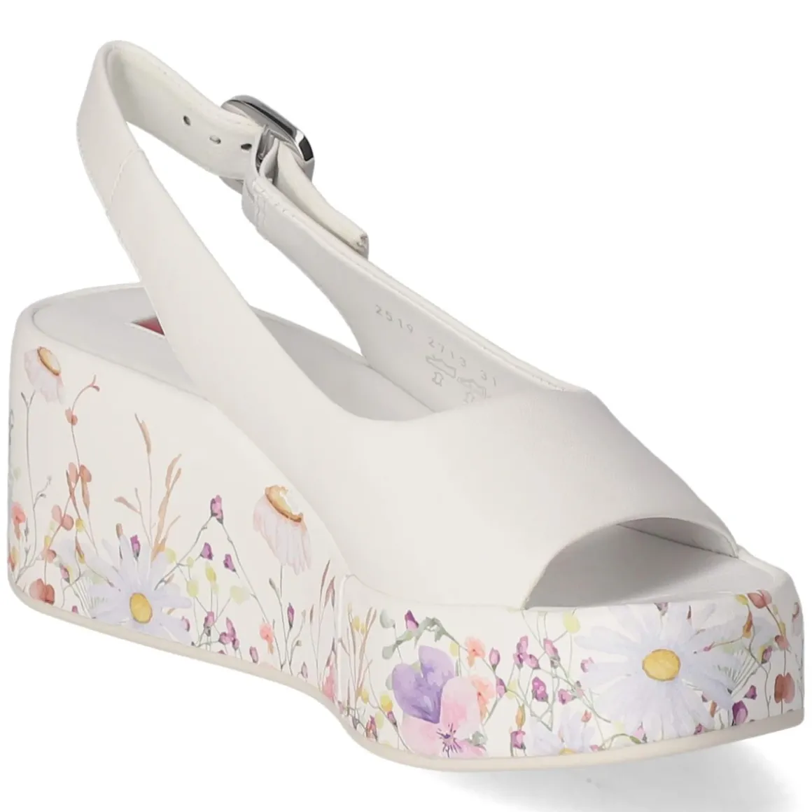 Keilsandaletten - weiss/multi