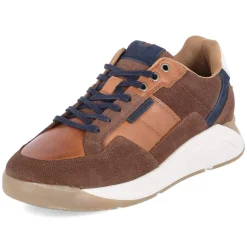 Low Sneaker - Cognac-Navy