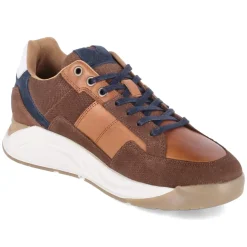 Low Sneaker - Cognac-Navy
