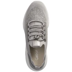 Low Sneaker - grau (Glitter)