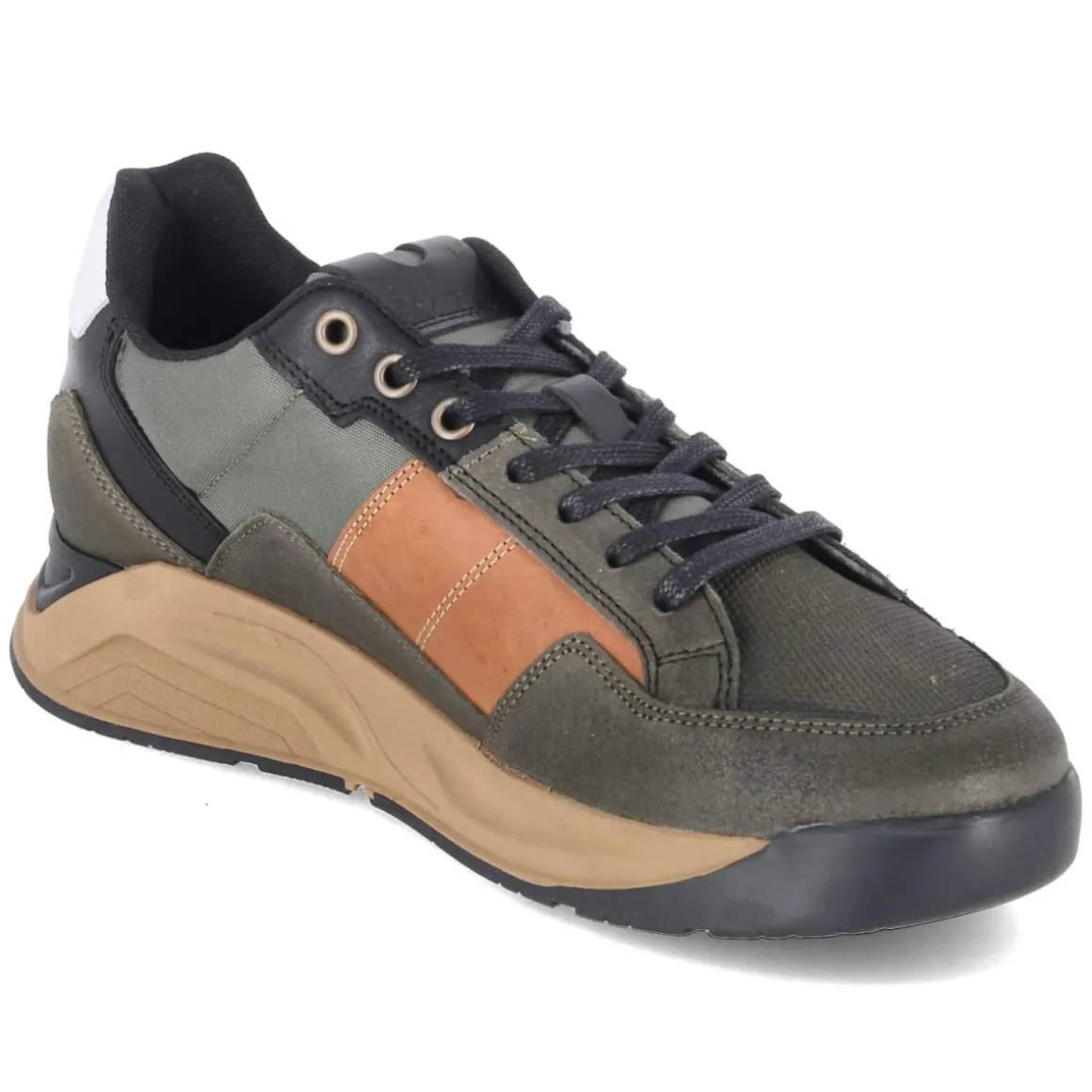 Low Sneaker - Khaki-Black