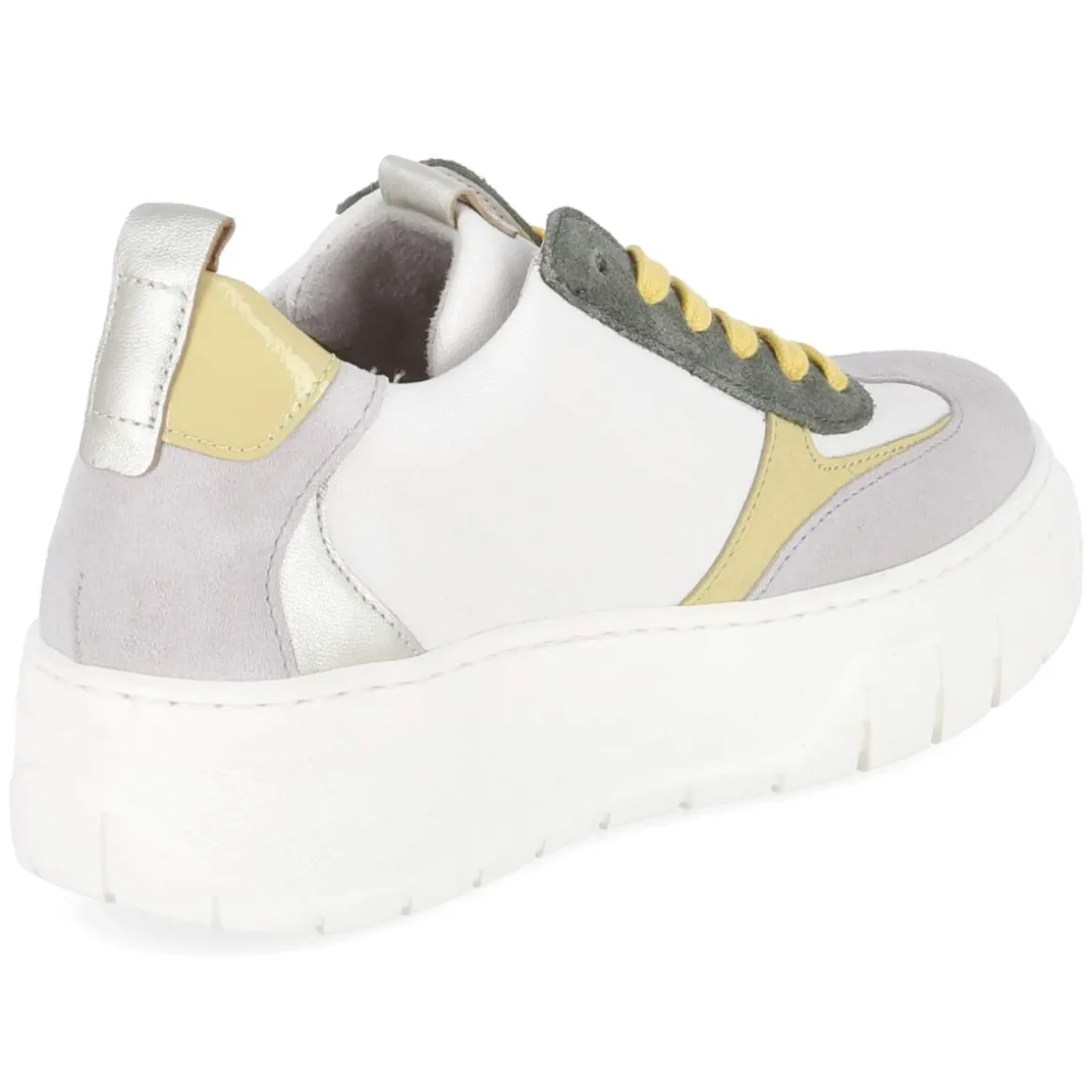 Low Sneaker - latte/yellow/pine