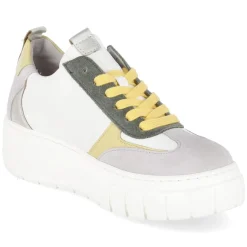 Low Sneaker - latte/yellow/pine