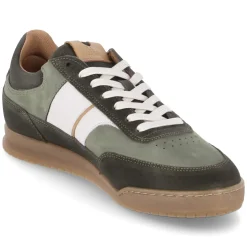 Low Sneaker - moss green-white