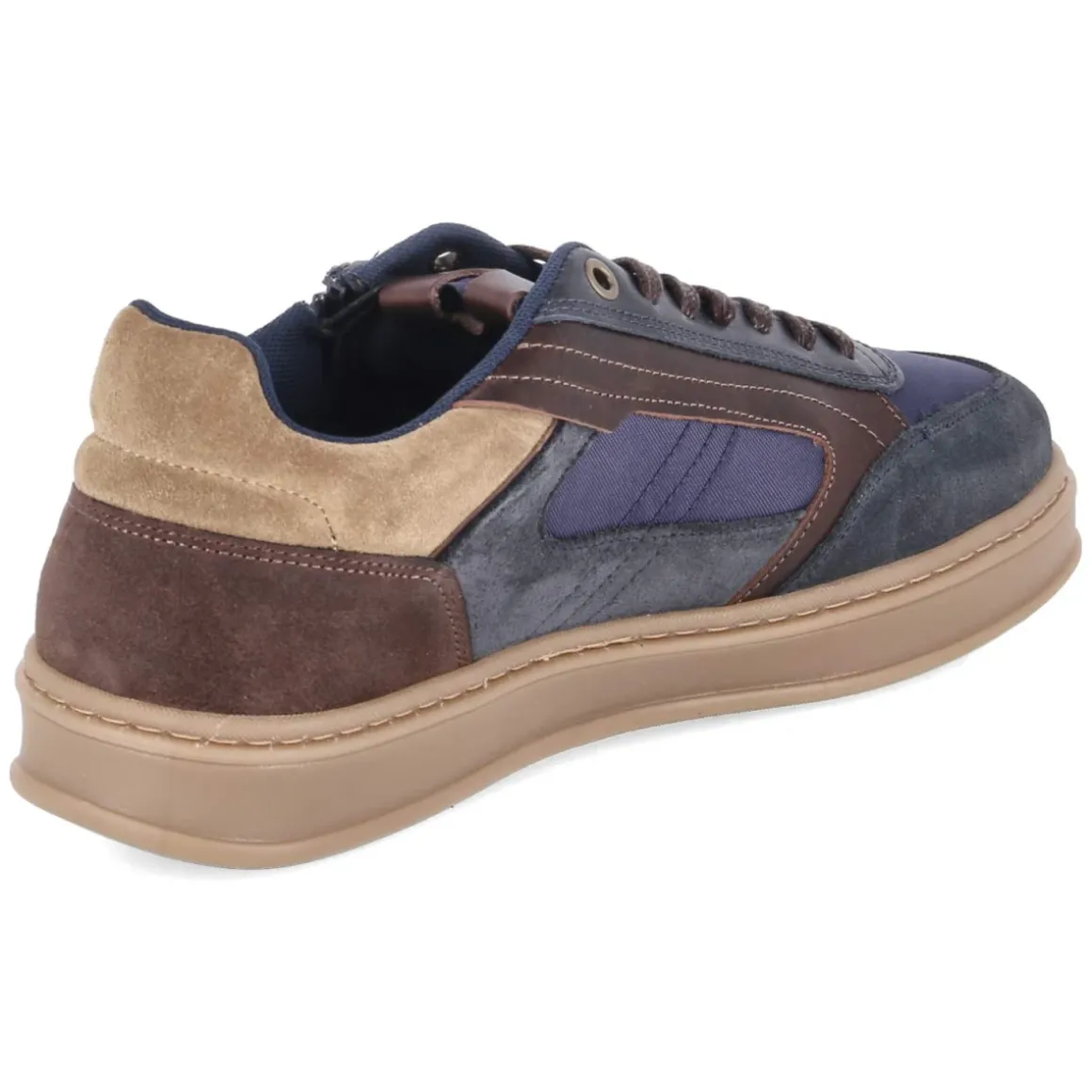 Low Sneaker - Navy-Brown