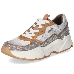 Low Sneaker - Taupe Tan mesh micro/ stones