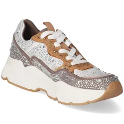 Low Sneaker - Taupe Tan mesh micro/ stones