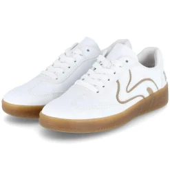 Low Sneaker - weiss/camel