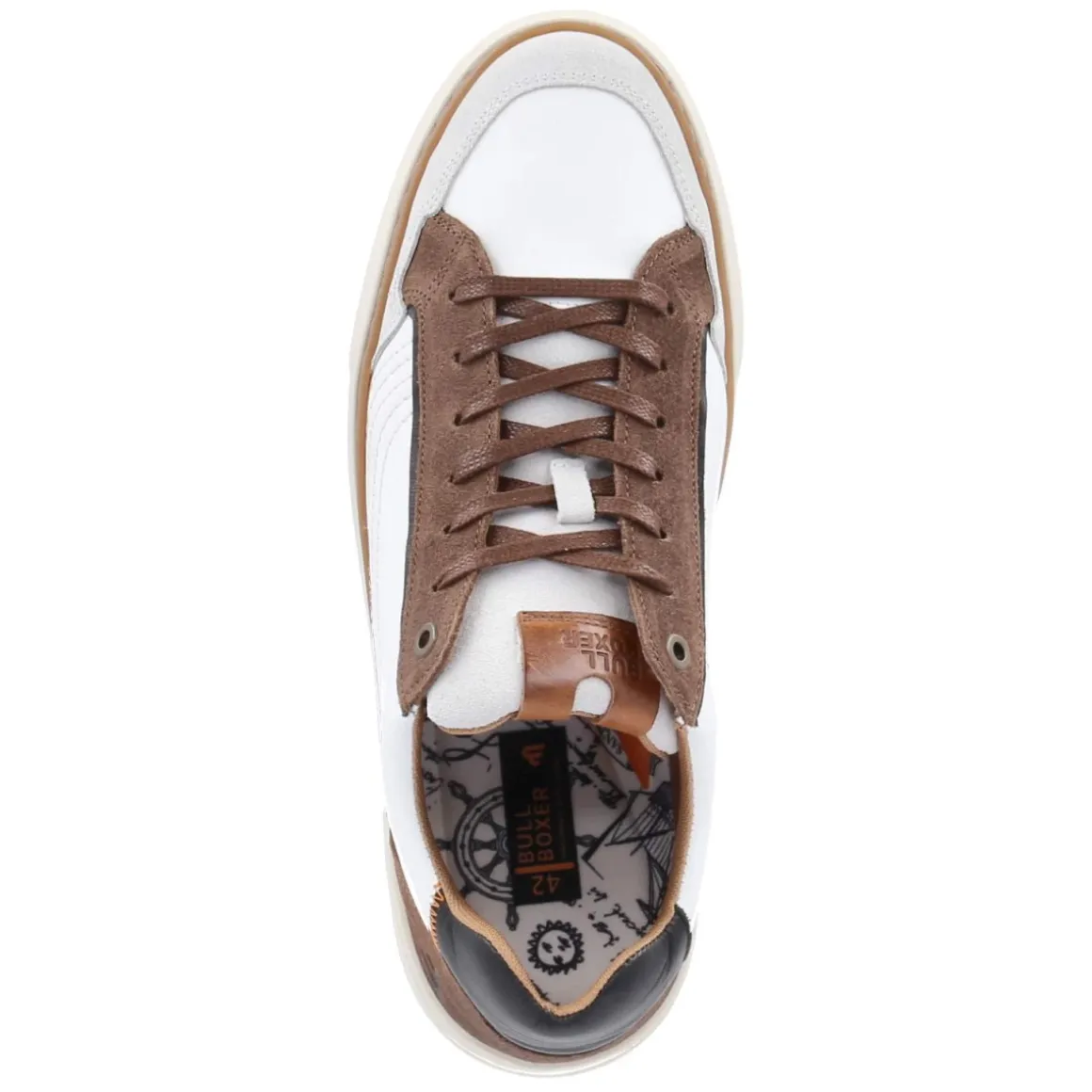 Low Sneaker - White - Brown