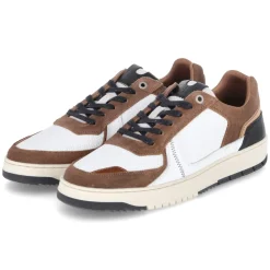 Low Sneaker - white - darkbrown