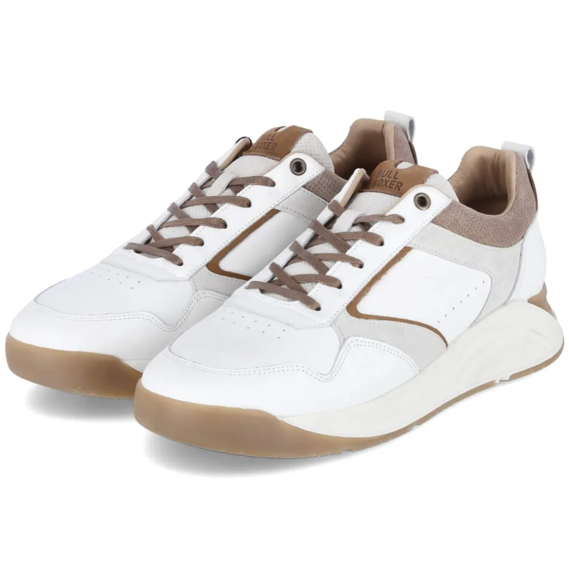 Low Sneaker - White-Beige