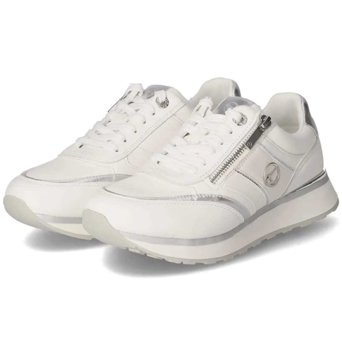 Low Sneaker - white/silver