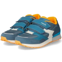 Low Sneaker DASH - blau/orange