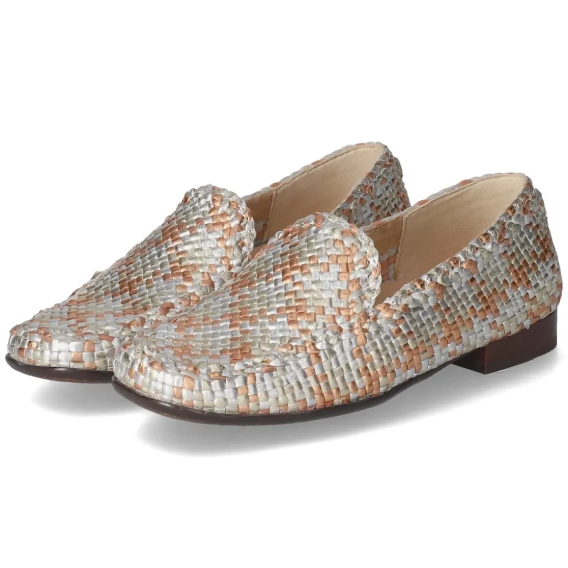 Mokassins CORDERA - silber-lgold-kupfer