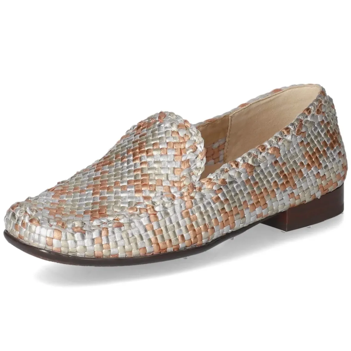 Mokassins CORDERA - silber-lgold-kupfer