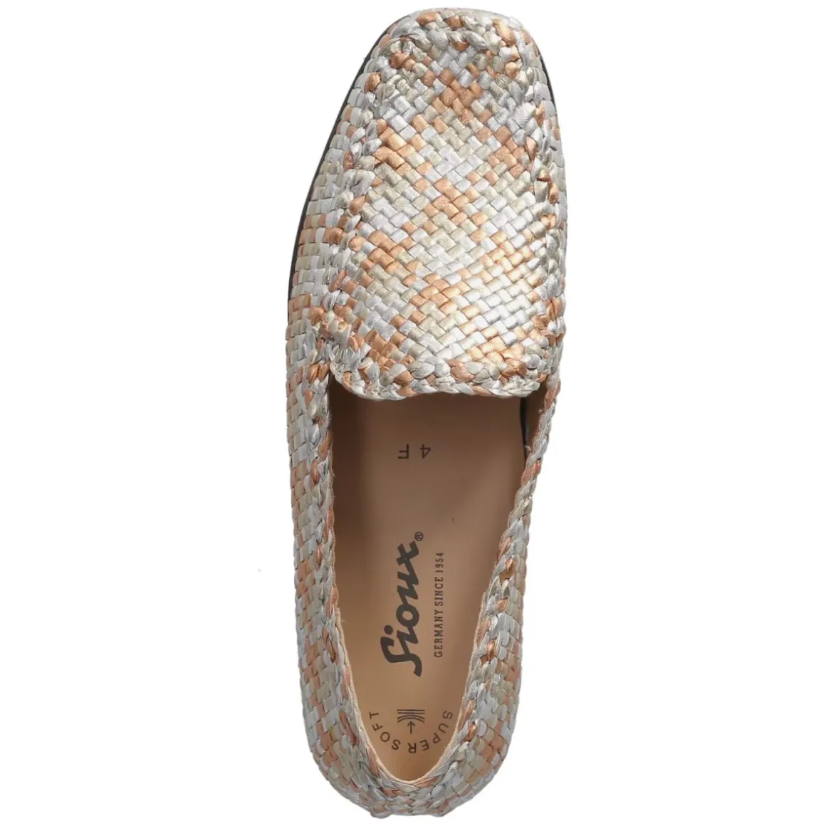 Mokassins CORDERA - silber-lgold-kupfer