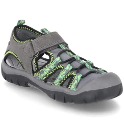 Outdoorsandalen - dkgrey-grey-lime