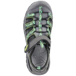 Outdoorsandalen - dkgrey-grey-lime
