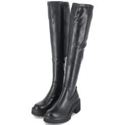 Overkneestiefel - black