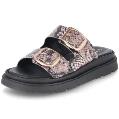 Pantoletten - BEIGE SNAKE