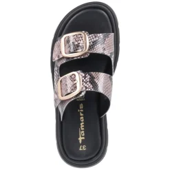 Pantoletten - BEIGE SNAKE