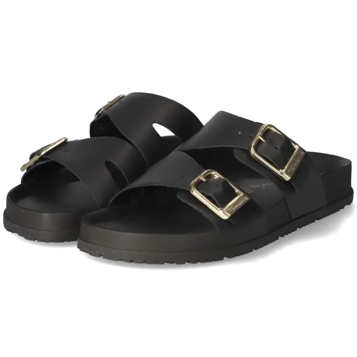 Pantoletten - BLACK LEATHER