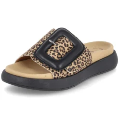 Pantoletten - natur/schwarz