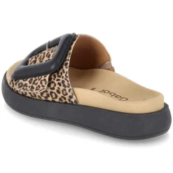 Pantoletten - natur/schwarz