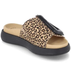 Pantoletten - natur/schwarz