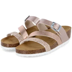 Pantoletten - rose/multi