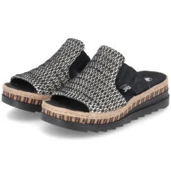 Pantoletten - schwarz- kombi