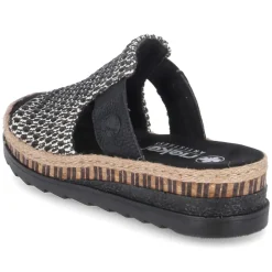 Pantoletten - schwarz- kombi