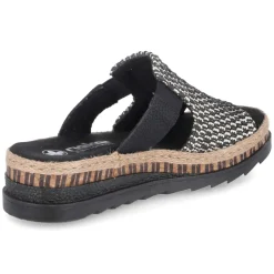 Pantoletten - schwarz- kombi